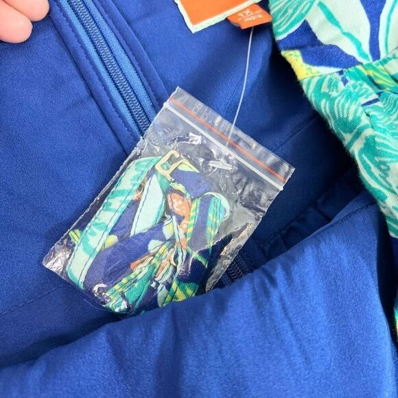 Modcloth Halter Dress Women's 1X  Hawaiian Flowy Backless Convertible Beachy New - Picture 8 of 13